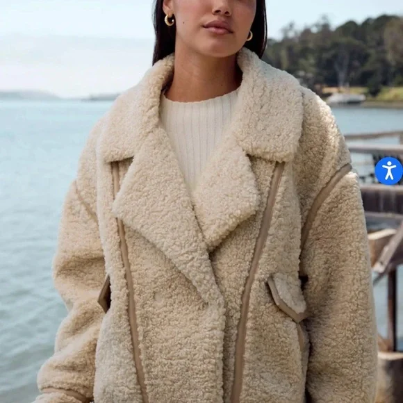 Z Supply Tan Sherpa Jacket - Picture 2 of 5